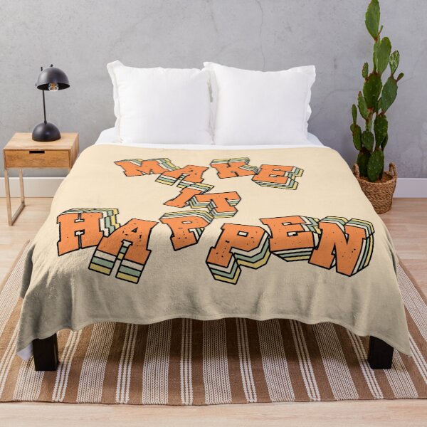 Item preview, Make It Happen – Inspirational Retro Typography designed and sold by Doodle Whimsy.