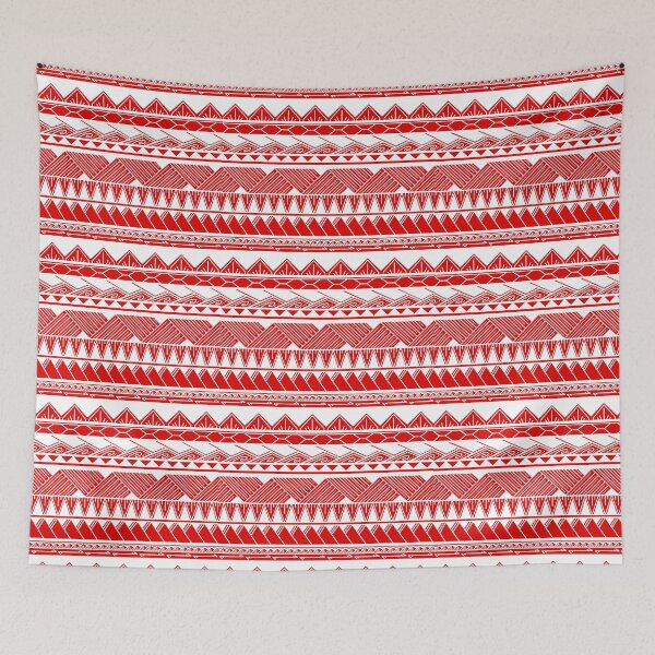 Item preview, White and Red Tribal Pattern designed and sold by Steeb757.