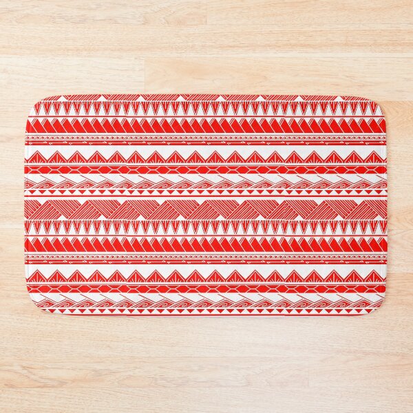 Item preview, White and Burnt Orange Tribal Pattern designed and sold by Steeb757.