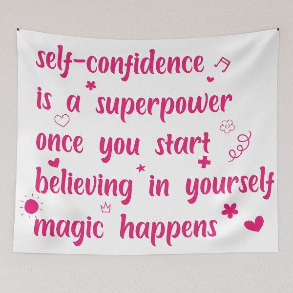 Item preview, self-confidence is a superpower once you start believing in yourself, magic happens t-shirt designed and sold by theghostman99.