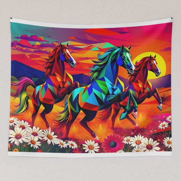 Item preview, Vibrant horses designed and sold by pakitro.