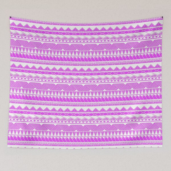 Item preview, White and Pink Tribal Pattern designed and sold by Steeb757.