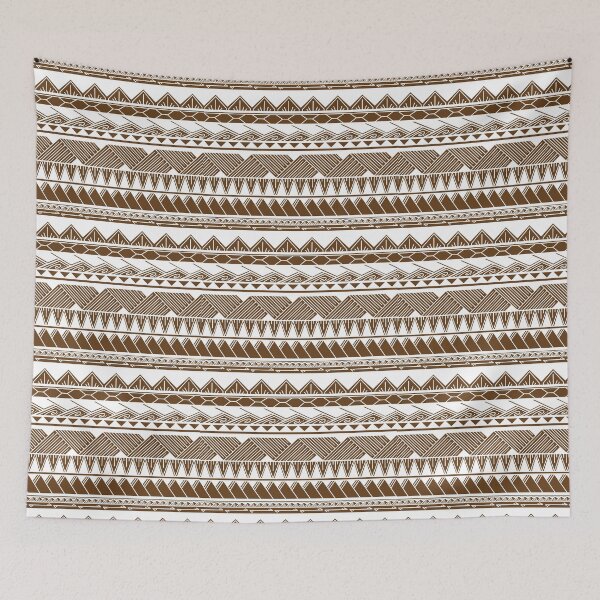 Item preview, White and Brown Tribal Pattern designed and sold by Steeb757.