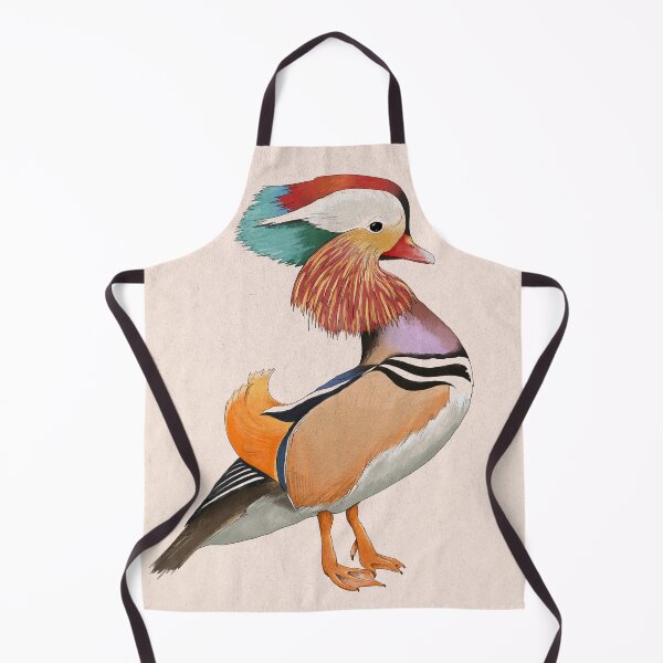 Item preview, Elegant Mandarin Duck Illustration – Colorful Hand-Drawn Wildlife Art designed and sold by ArtKoh.