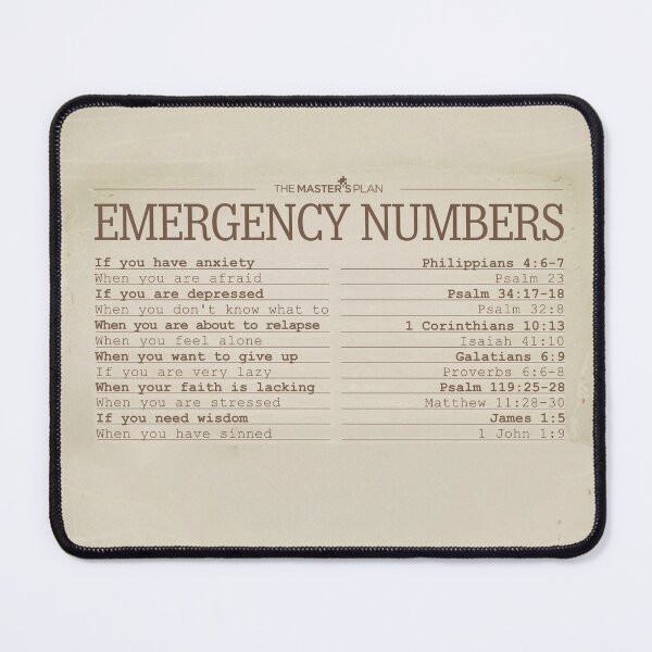 Item preview, Emergency Numbers (2) designed and sold by themastersplan.