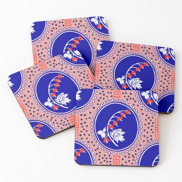 Item preview, Bleeding Heart blue  Cameo Pattern designed and sold by Jemma Jamie Skidmore.