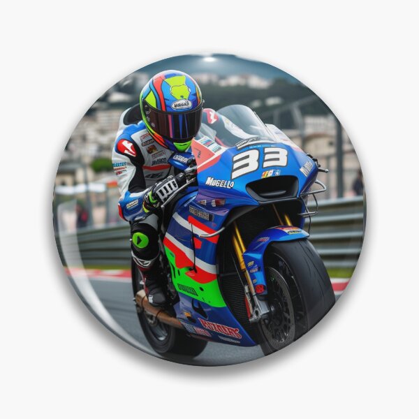 Artikelvorschau, Mehrfarbiges Moto GP Replica 33 Mugello Rennrad Rainbow entworfen und verkauft von Moto Graphix.