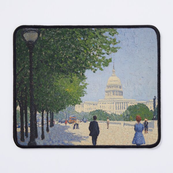 Item preview, District of Columbia state | Post-impressionist painting style designed and sold by ComicsFactory.