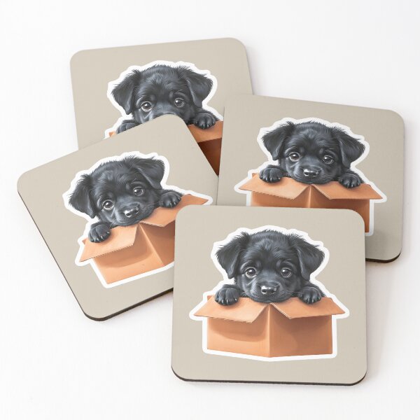 Item preview, Cute Black Puppy designed and sold by Bo-Mak.