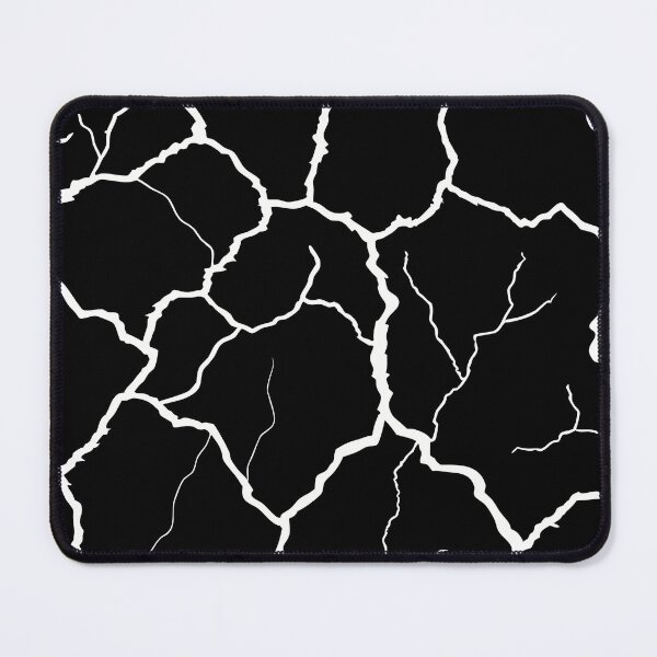 Item preview, abstract white cracks on black designed and sold by Mike Kiev art.