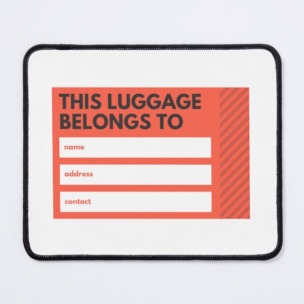 Item preview, This Luggage Belongs To (Red Version) designed and sold by KayLadyBug.