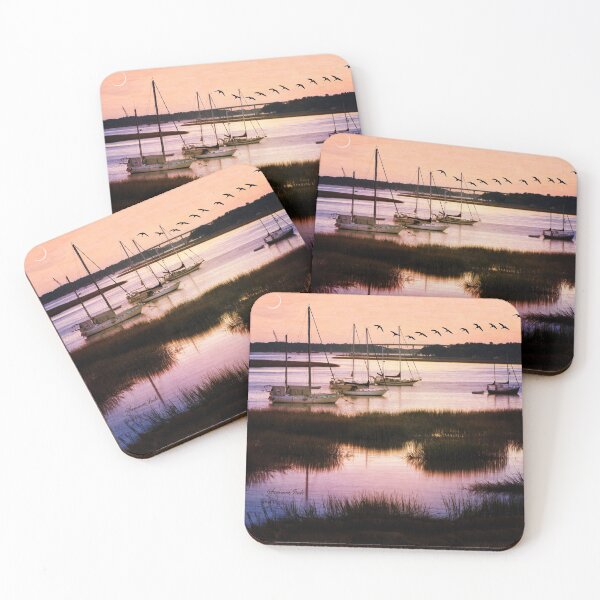Item preview, Boats at Anchor ~ Evening Tranquility designed and sold by SummerJade.