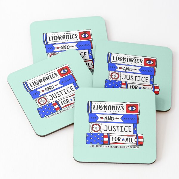 Item preview, Libraries & Justice for All designed and sold by Illinois Heartland Library System.