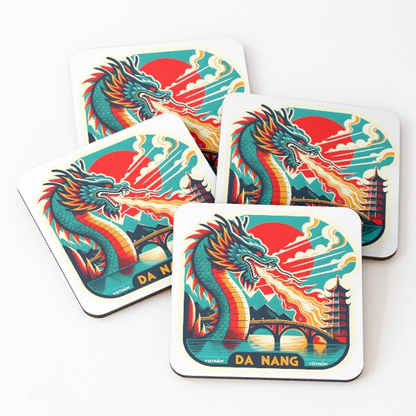 Item preview, Da Nang Vietnam Dragon die cut designed and sold by LoveLabDesign.