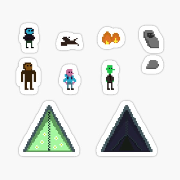 Artikel-Vorschau von Pixel Art Fantasy Camping-Szenensammlung, designt und verkauft von BifrostGames.