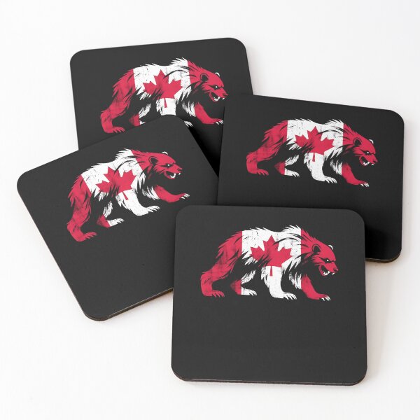 Item preview,  Maple Leaf Patriotic Wolverine Canada Flag - Canada Pride  designed and sold by Smix Pixels.