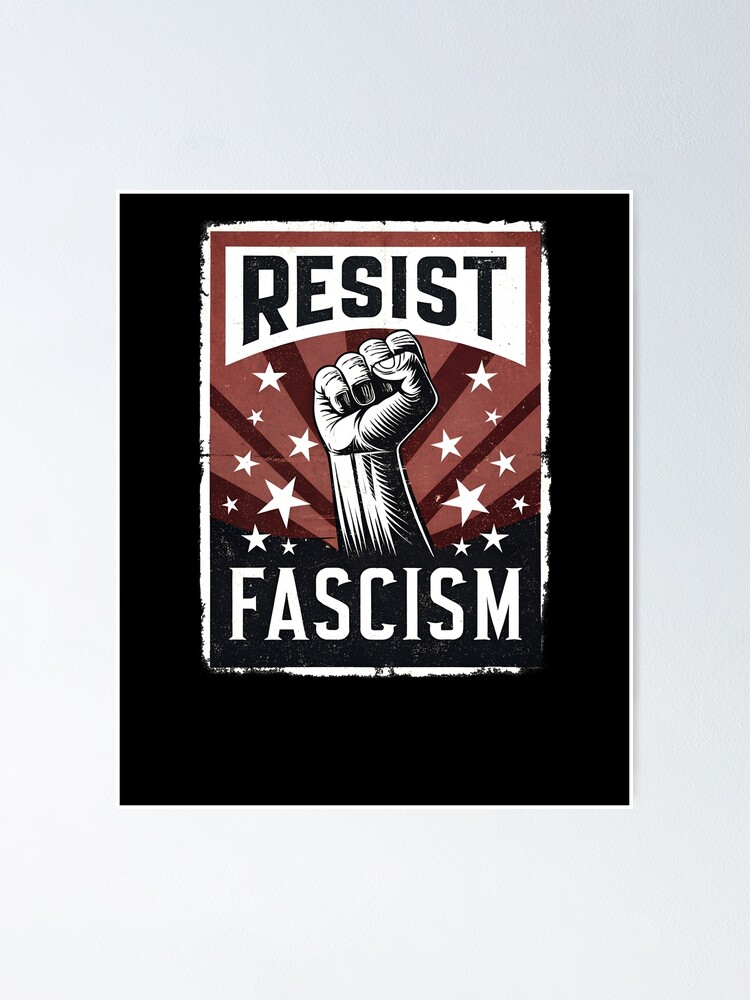 Thumbnail 1 of 3, Poster, Resist Fascism Gear designed and sold by DynamicDesign.