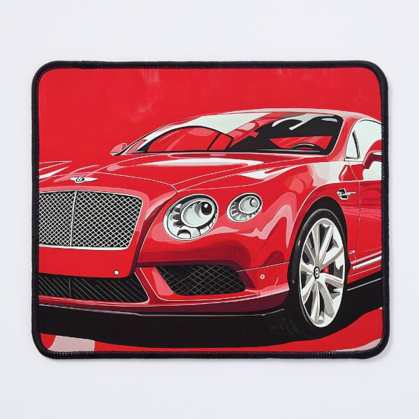 Item preview, Pop Art Red Bentley Continental GT – Bold Luxury with a Retro Twist VI designed and sold by AutoPopStudio.