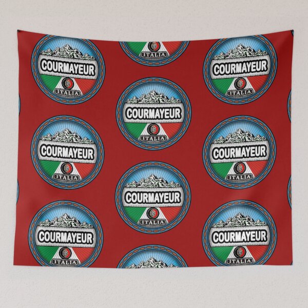 Item preview, Courmayeur Italia stitching effect emblem designed and sold by studioss76.