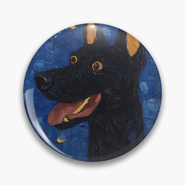 Item preview, Dobermann | Post-impressionist painting style designed and sold by ComicsFactory.