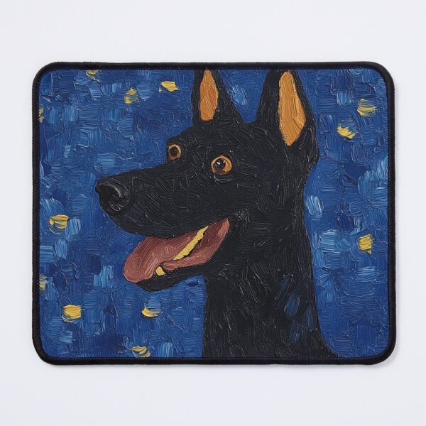 Item preview, Dobermann | Post-impressionist painting style designed and sold by ComicsFactory.