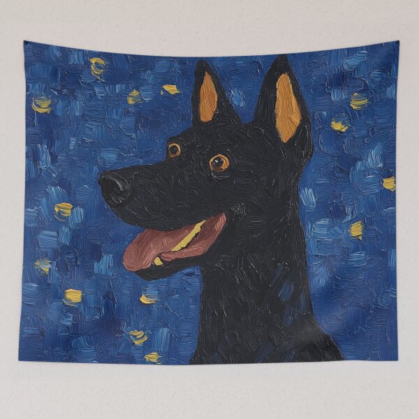 Item preview, Dobermann | Post-impressionist painting style designed and sold by ComicsFactory.