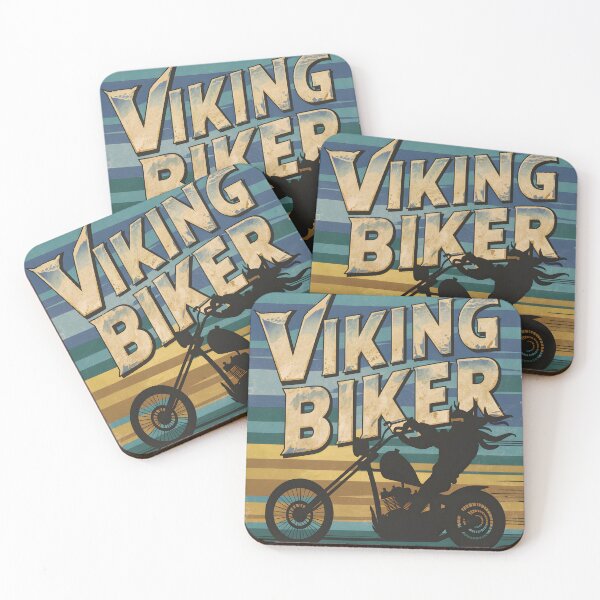Item preview, Retro Viking Biker T-shirt designed and sold by fenrirwulf68.