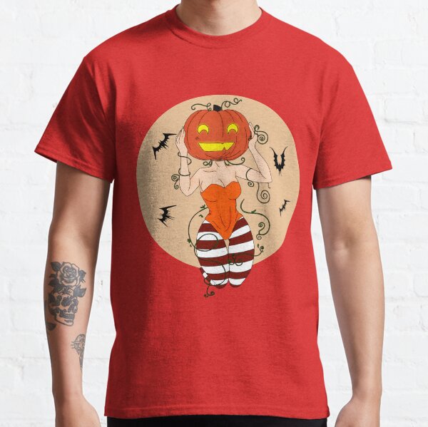 Aperçu de l'œuvre Fille citrouille d'Halloween et chauves-souris créée et vendue par are-roses.
