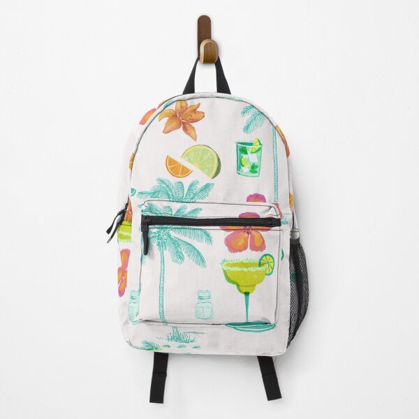 Item preview, Tropical Happy Hour – Palm Trees, Cocktails & Floral Paradise designed and sold by Stickers by @molllyclare.