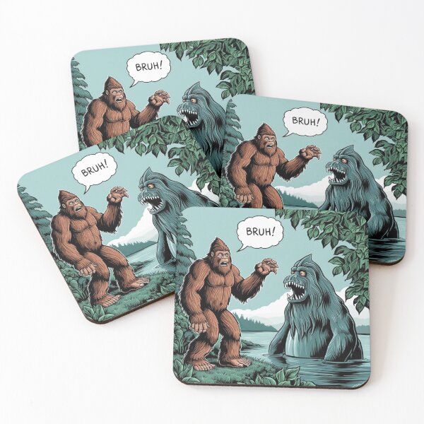 Item preview, Bigfoot meets Swamp Monster "Bruh" designed and sold by Forest Aura Vibes.