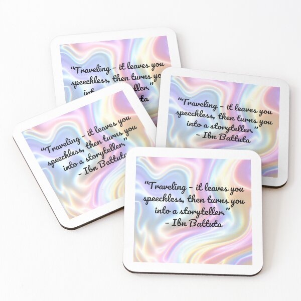 Item preview, “Traveling – it leaves you speechless, then turns you into a storyteller.” – Ibn Battuta designed and sold by LolasTees.