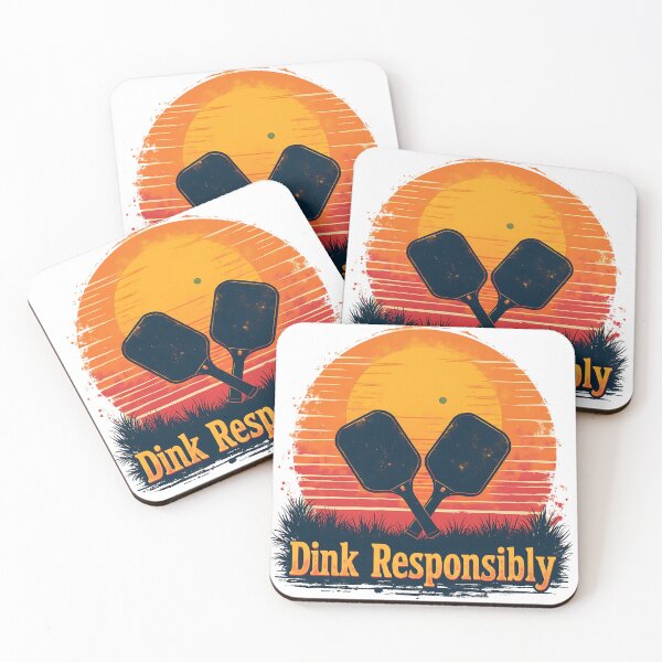 Item preview, Retro vintage Dink Responsible pickleball design designed and sold by Waseemkhan86.