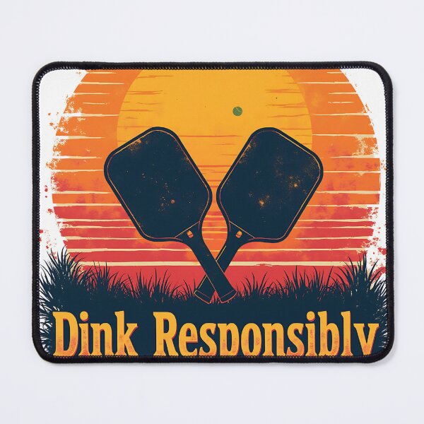 Item preview, Retro vintage Dink Responsible pickleball design designed and sold by Waseemkhan86.