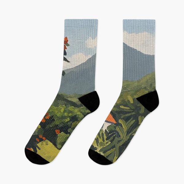 Item preview, Dominica landscape | Post-impressionist painting style designed and sold by ComicsFactory.