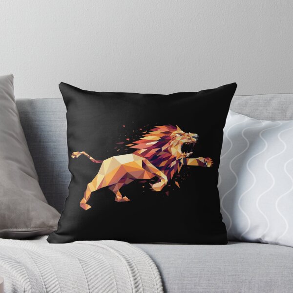 Item preview, Lion roaring geometric, polygon lion king. designed and sold by lifestyletimes.