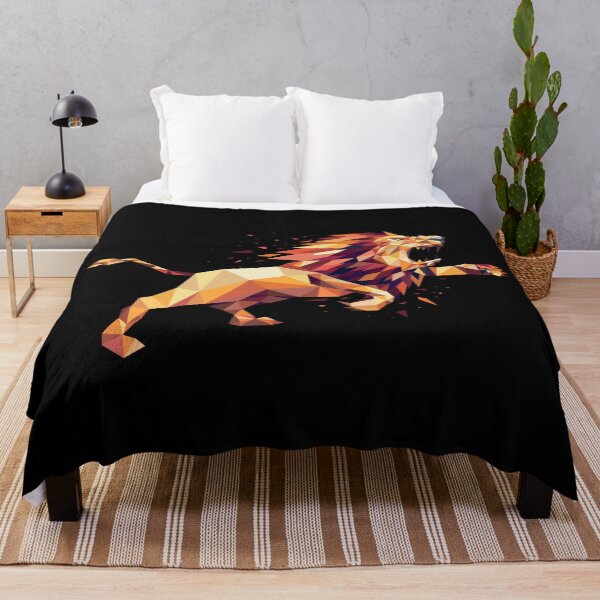 Item preview, Lion roaring geometric, polygon lion king. designed and sold by lifestyletimes.