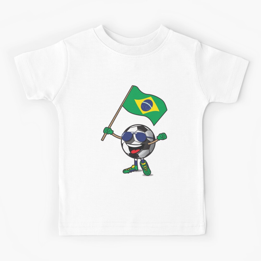 NEW! Brazil Soccer Fan Sports T-shirt Country Flag CUSTOM Baby Kids Sizes