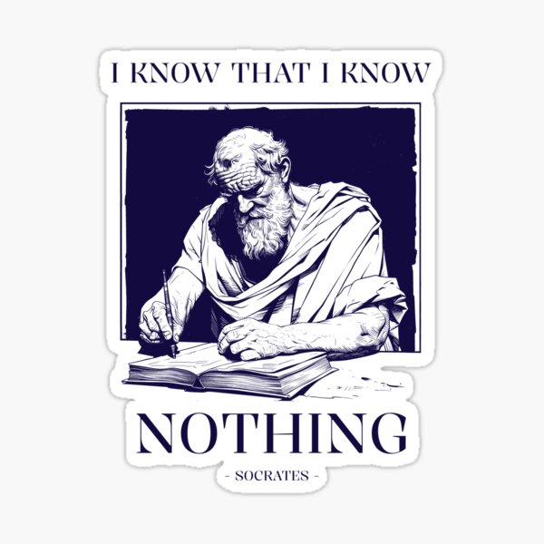 Item preview, I Know That I Know Nothing - Socrates designed and sold by NIX Tees.