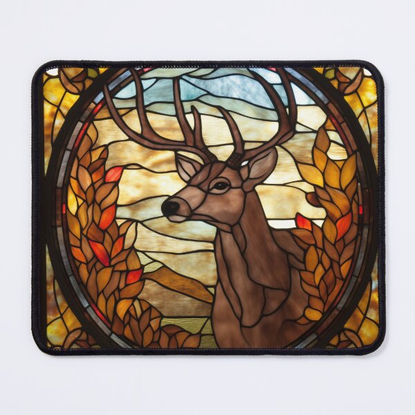Item preview, Deer in Stained Glass designed and sold by RedHandedOD.