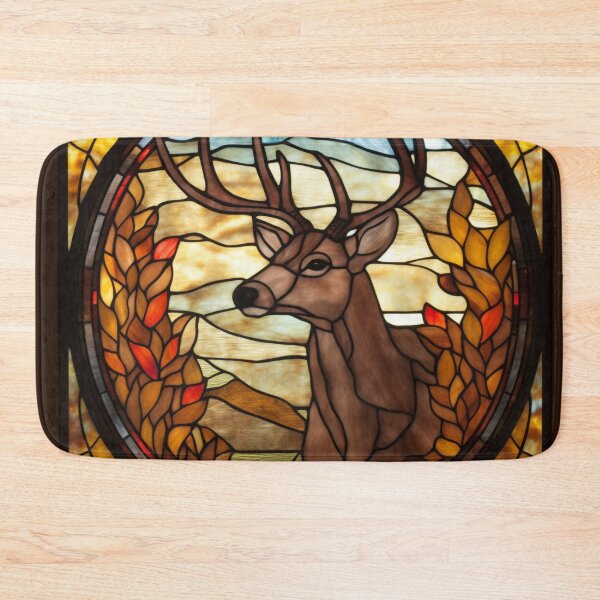Item preview, Deer in Stained Glass designed and sold by RedHandedOD.