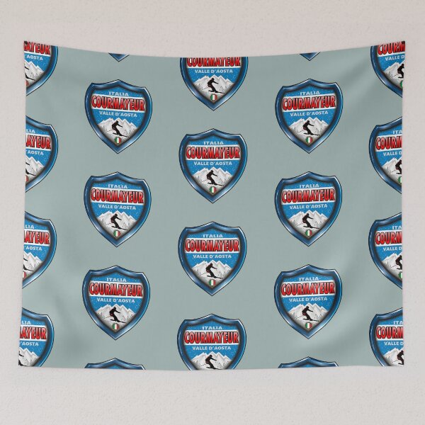 Item preview, Courmayeur Valle D'Aosta ski emblem designed and sold by studioss76.