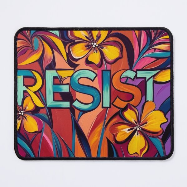 Item preview, Resist Floral purple and yellow designed and sold by Forest Aura Vibes.