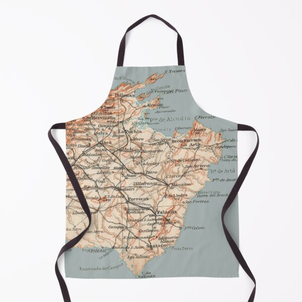 Item preview, Mallorca as it was in 1925: based on historical island map, Balearic Islands, gift for Mallorca lovers, Mallorca travel poster designed and sold by RetroTraveller.