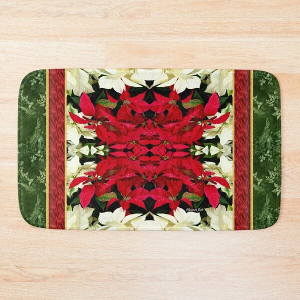 Item preview, Poinsettias Sprinkled with Raindrops designed and sold by SummerJade.