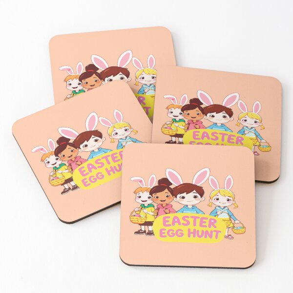 Item preview, Cute Easter Egg Hunt Kids designed and sold by Dakson Design - Fantasy Art.
