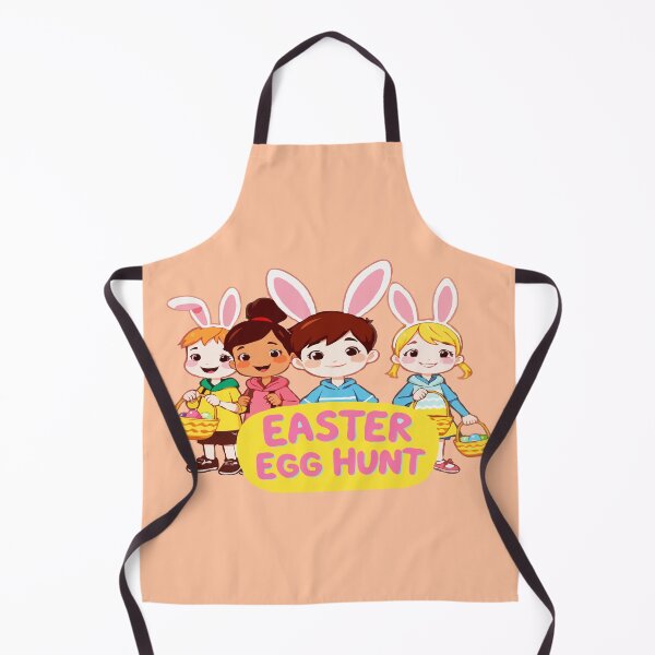 Item preview, Cute Easter Egg Hunt Kids designed and sold by Dakson Design - Fantasy Art.