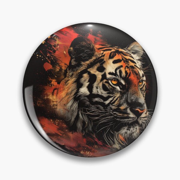 Item preview, Fiery Tiger - Digital Art designed and sold by palmyst.