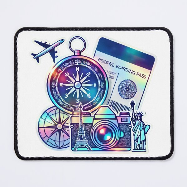 Item preview, Travel Essentials: A Fusion of Adventure Icons designed and sold by LolasTees.