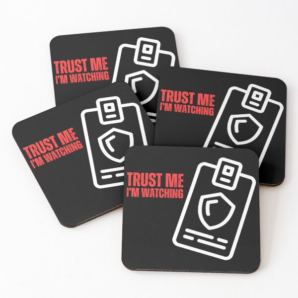Item preview, Trust Me I’m Watching Funny Security Guard designed and sold by Orens POD.