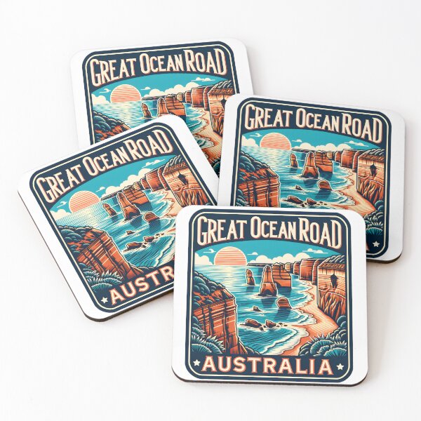 Item preview, Great Ocean Road Australia vintage designed and sold by LoveLabDesign.